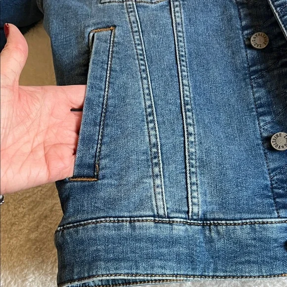 Zadig & Voltaire “Kase Heart” Denim Jacket Medium Blue Size M NWOT - Picture 12 of 14